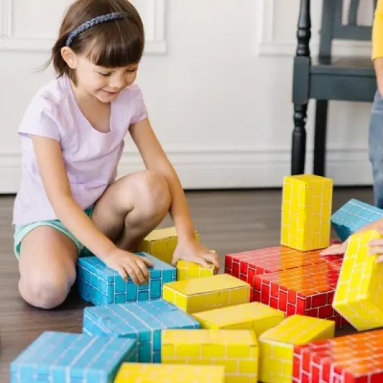 Melissa & Doug Extra-Thick Cardboard Building Blocks - 24 Blocks in 3 Sizes image {2}