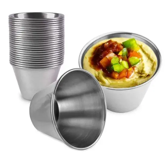 Stainless Steel Tortilla Salad Tomato Sauce Cup image {3}