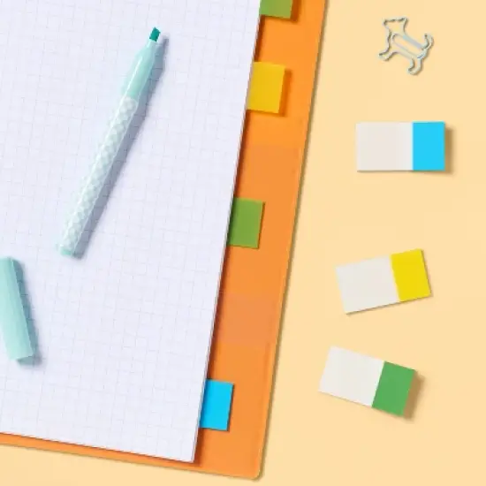 Adhesive Flags 3 Pads 90ct Tabbed Multicolor - up&up&trade; image {1}