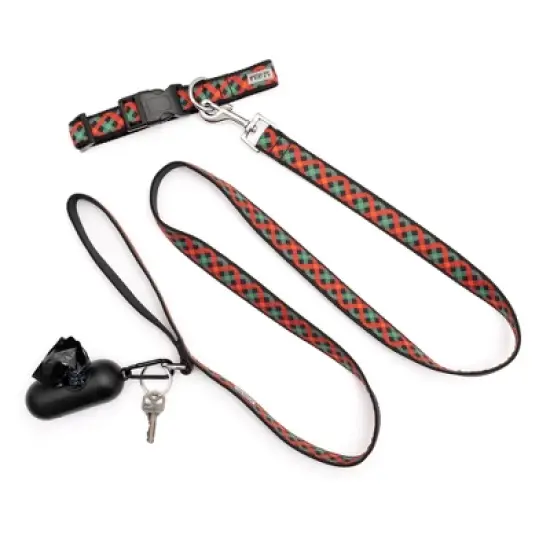 The Worthy Dog Holiday Check Dog Collar image {2}