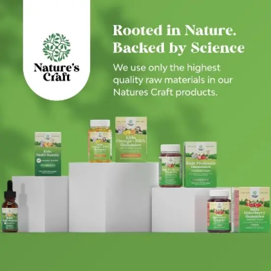 Kids Multivtamins Gummies, Assorted Fruit Flavors, Nature's Craft, 180ct image {5}