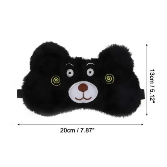 Unique Bargains Soft Sleep Mask Cartoon Bears 1 Pc image {3}