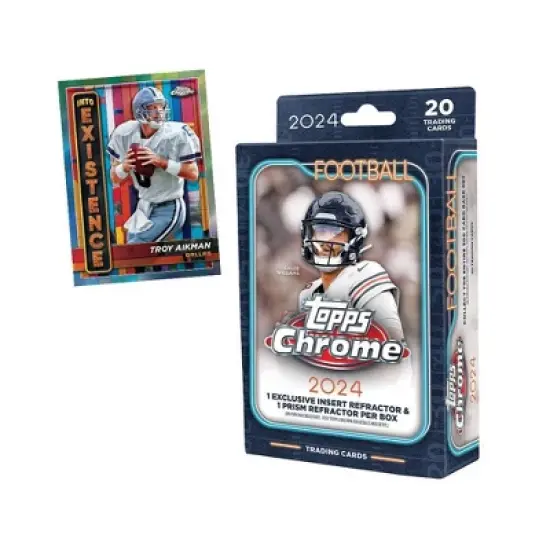 2024 Topps Chrome Football Trading Card Value Pack image {1}