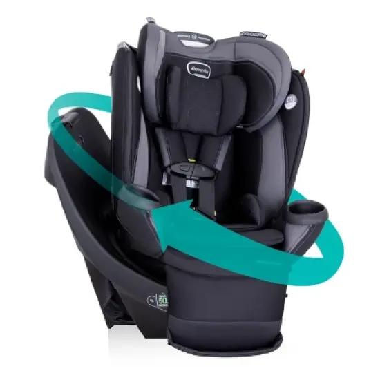 Evenflo Revolve 360 Extend All-in-One Rotational Convertible Car Seat with Quick Clean Cover image {28}