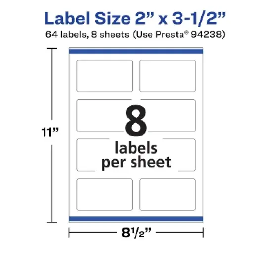 Avery Durable ID Labels with Sure Feed, 2" x 3.5" image {8}