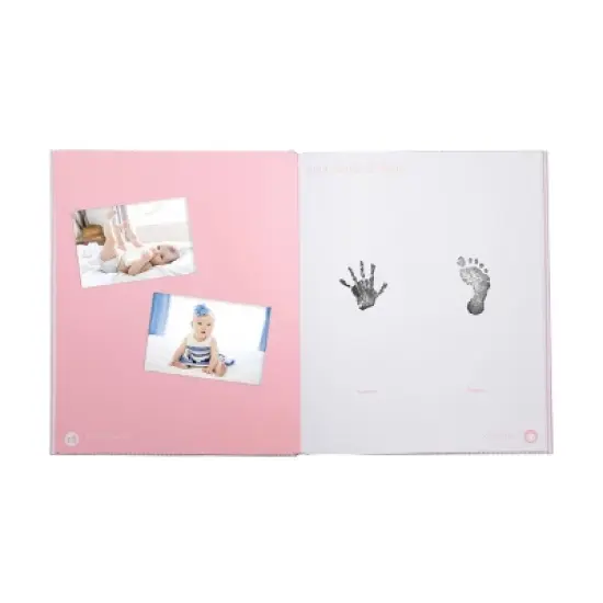 Pearhead Pink Striped Babybook image {2}