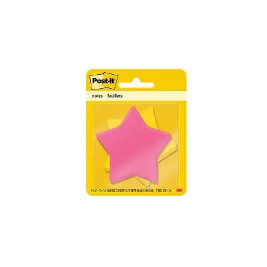 Post-it Die-Cut Shaped Notepads 2.6" x 2.6" Assorted Colors Star-Shaped 7350-STR image {5}