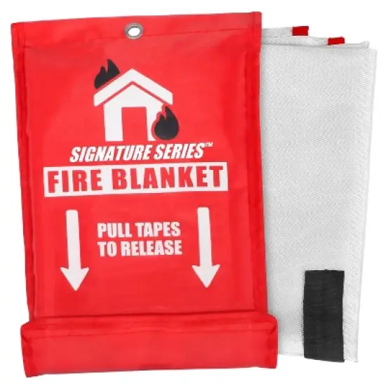 Signature Series Fire Blanket | Flame Suppression Fiberglass Blanket for Home and Kitchen Safety | Compact and Lightweight image {7}