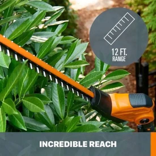 Worx WG252.9 20V Power Share 2-in-1 20" Cordless Hedge Trimmer (Tool Only) image {4}