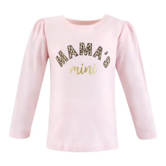 Hudson Baby Infant and Toddler Girl Long Sleeve T-Shirts, Leopard Mamas Mini image {3}