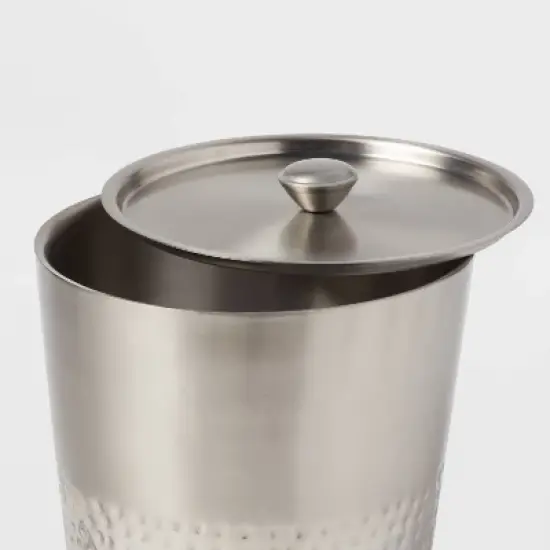 Hammered Metal Ice Bucket with Ice Scoop - Threshold&trade; image {2}