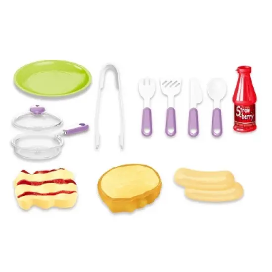 Insten Mini Play Kitchen Set for Kids Toddlers, Pretend Cooking Playset, 7 x 9 x 12.5 in image {2}