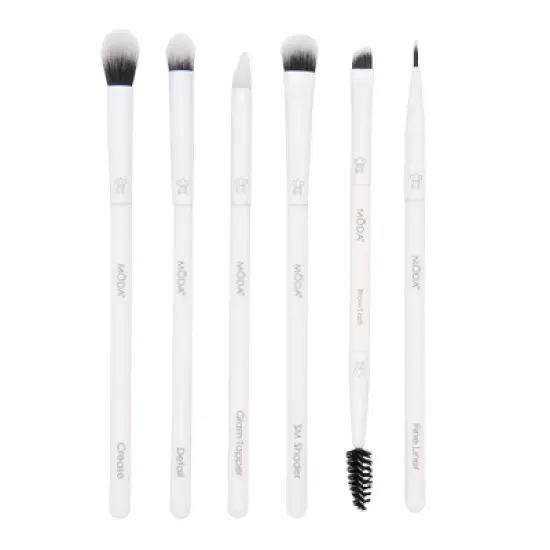 MODA Brush Beautiful Eyes Travel Makeup Brush Set with Flip Case- 7pc image {3}