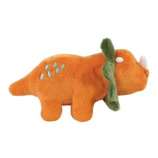 Luvable Friends Dog Squeaky Plush Dog Mini Toy Set, Dinosaurs, One Size image {2}