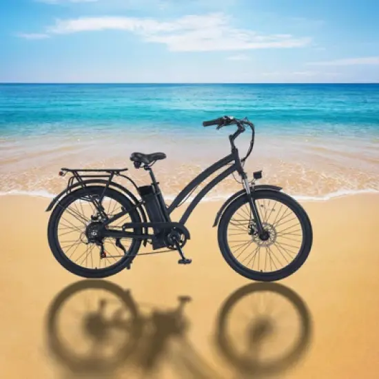 Garvee 26 Inch Electric Bike for Adults Mountain Electric Bicycle 7 Speed Ebike for Men Women, Dark Gray image {6}