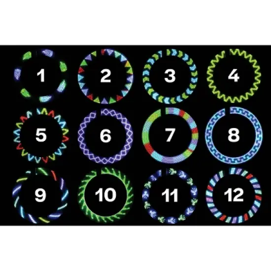 Brightz Shape Patterned Bike Wheel LED Light: Silicone Reflector Accessory image {1}