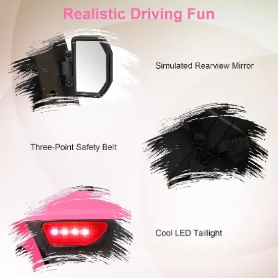 Costway Ride on Forklift 12V Kids Electric Vehicle Construction Truck with Remote Control 2 Speeds Music USB MP3 Lights image {6}