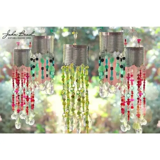 John Bead Recipe Box Mixed Glass Beads Lavender Scone, 110g image {2}