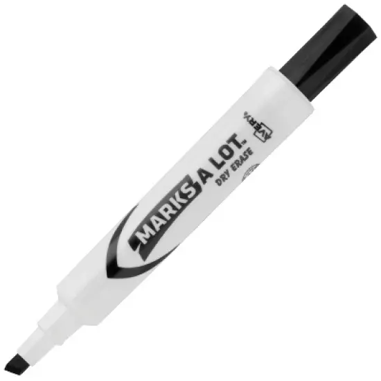 Avery Marks A Lot Value Pack Dry Erase Markers, Desk Style, Chisel Tip, 200 Black Markers (24445) image {2}