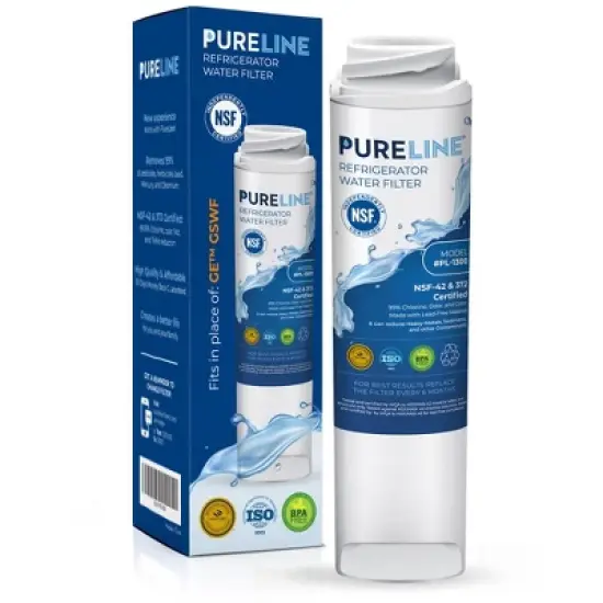 PureLine GE GSWF Refrigerator Water Filter Replacement, Also Compatible with Kenmore 46-9914, 9914, 469914, GSWFDS, AP3418061 Filters image {6}