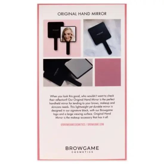 Browgame Original Hand Mirror - Mirror Handheld - 1 pc image {4}