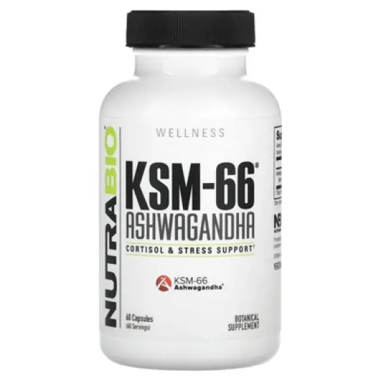 NutraBio KSM-66&reg;, Ashwagandha, 60 Capsules (600 mg per Capsule) image {4}
