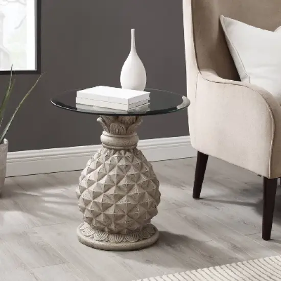 Pamella Pineapple Side Table Gray - Powell Company image {5}
