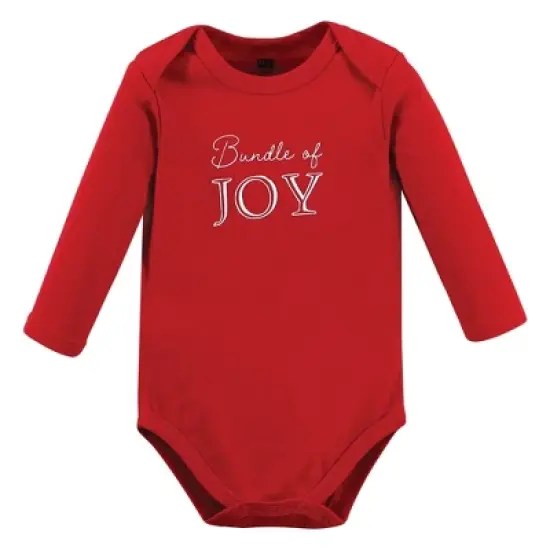 Hudson Baby Unisex Baby Cotton Long-Sleeve Bodysuits, Christmas Scene image {4}