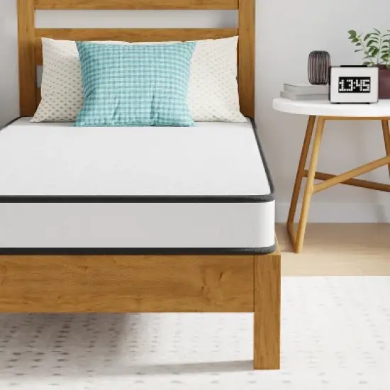 FDW 6 Inch Hybrid Mattress with Innerspring and Foam/Fiberglass Free/Medium Firm Spring Mattress/Mattress in a Box/CertiPUR-US Certified image {2}