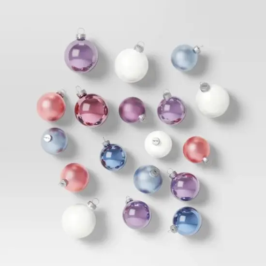 42pc Round Glass Christmas Tree Ornament Set - Wondershop&trade; image {9}