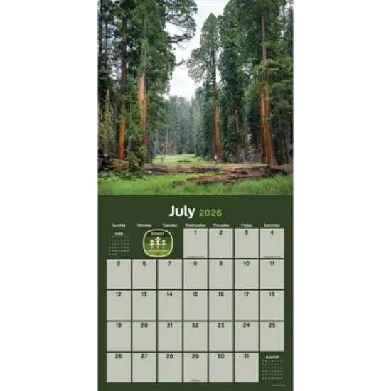 TF Publishing 13.5"x14.5" 2026 National Parks Wall Calendar image {5}