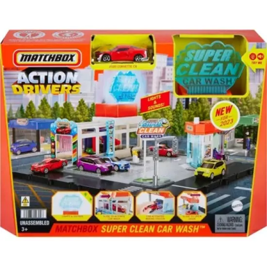 MBX Action Drivers Super Car Wash Playset image {5}