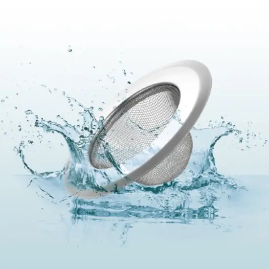 Unique Bargains Stainless Steel Mesh Durable Rust-Proof Kitchen Sink Strainer 2 Pcs image {2}