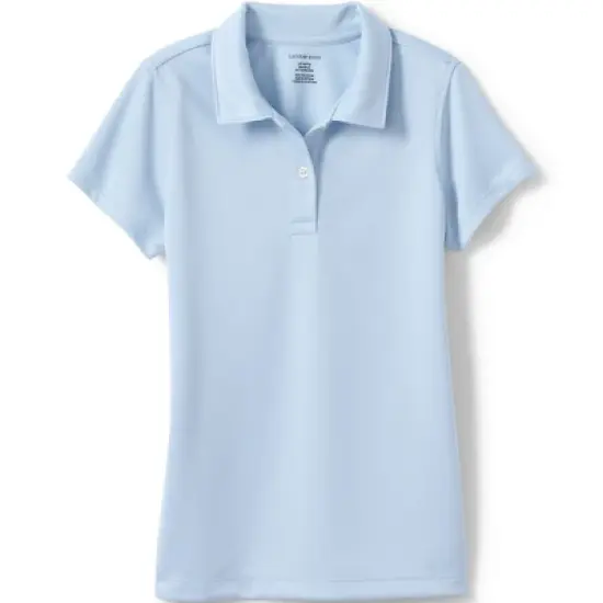 Lands' End Girls Short Sleeve Poly Pique Polo Shirt image {4}