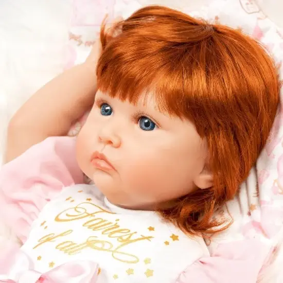 Paradise Galleries Reborn Toddler - Once Upon a Princess, 20 inch Made in GentleTouch Vinyl, Red Hair, 6-Piece Realistic Baby Doll Gift Set image {5}