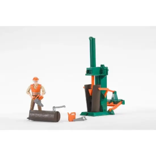 Bruder bworld Logging Set with Man, Chainsaw, Axe, Accessories image {2}