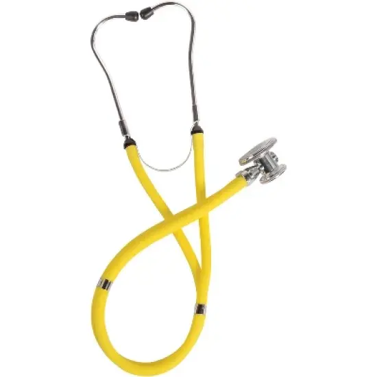 MABIS Stethoscope Sprague Rappaport 5 in 1 for Heart Sounds and Murmurs on Adult, Pediatric and Infants, 5 Interchangeable Chest Pieces, 22" Y Tubing image {2}