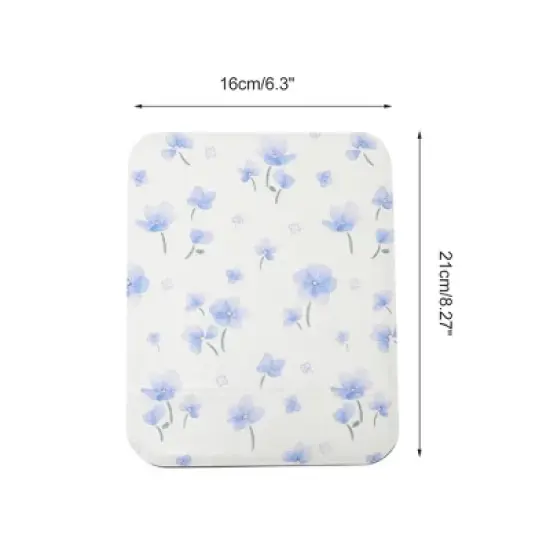 Unique Bargains Women Makeup Mirror for Travel Blue Purple 1 Pc image {1}