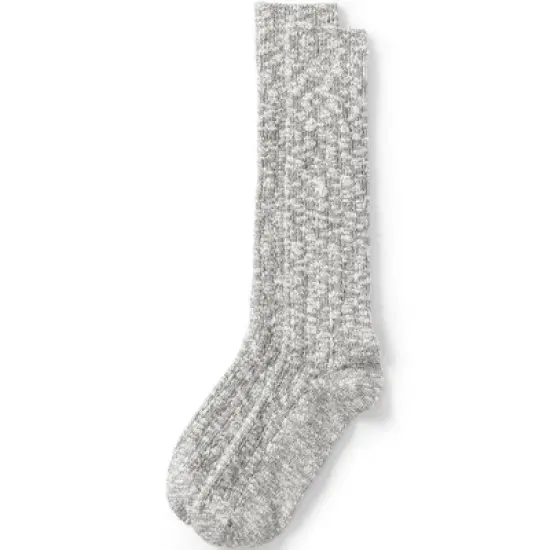 Lands' End Women's Marled Boot Socks image {3}