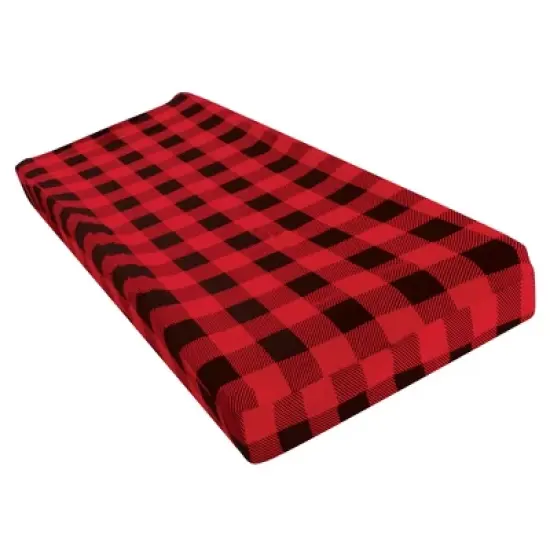 Hudson Baby Cotton Changing Pad Cover, Buffalo Plaid, One Size image {2}