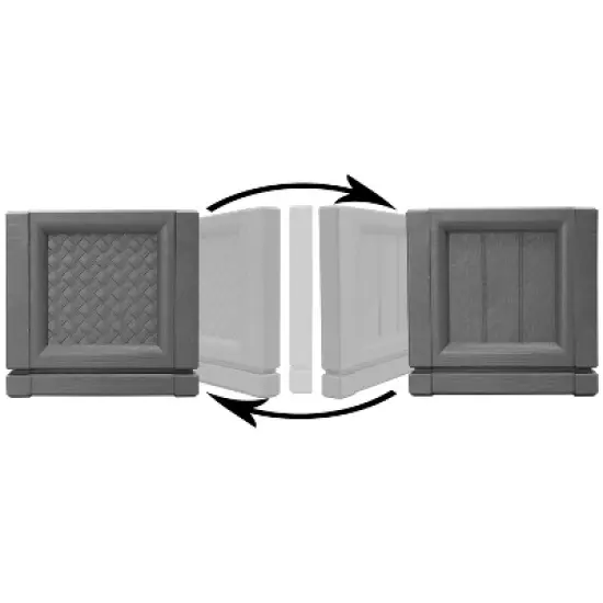 Emsco 59.25" XL Trellis Tower: Portable Vertical Garden, Swivel Casters, Tool-Free Setup, Polyethylene image {1}