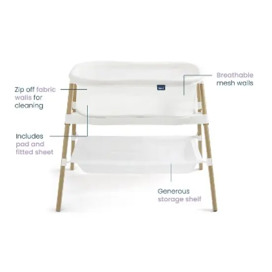 HALO Innovations Bassinet Essential Sleeper - White image {2}