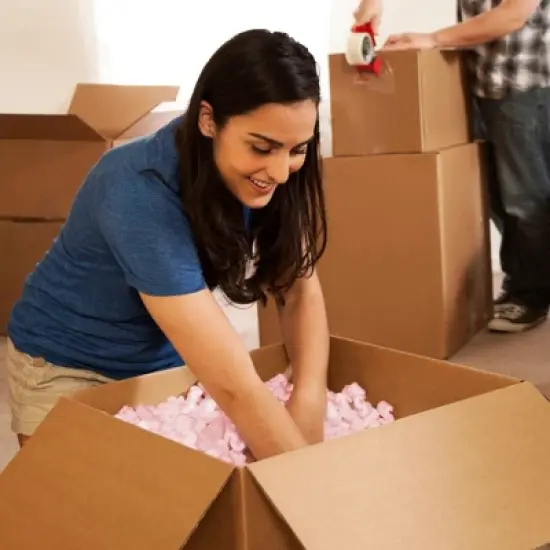 UOFFICE Anti-Static Packing Peanuts - 3.5 Cu. Ft. Industrial Shipping Void Fill image {1}