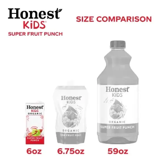 Honest Kids Organic Fruit Punch Juice Drink - 8pk/6 fl oz Boxes image {2}