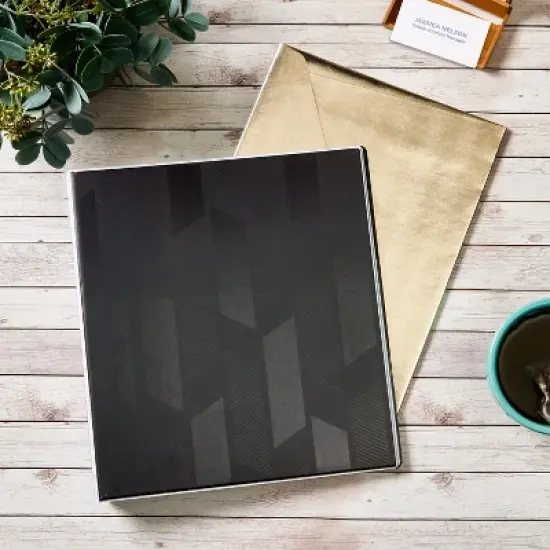 Avery Dual Effect Heavy-Duty 3 Ring Binder, 1 Inch Slant Rings, 2 Black Binders (46027) image {5}