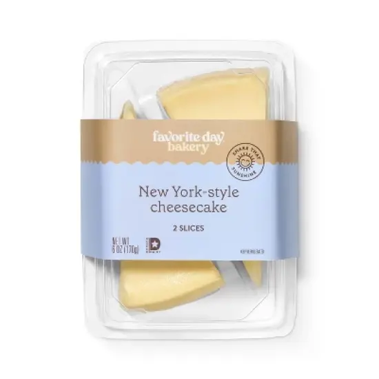 New York Style Cheesecake Slices - 6oz/2ct - Favorite Day&trade; image {3}