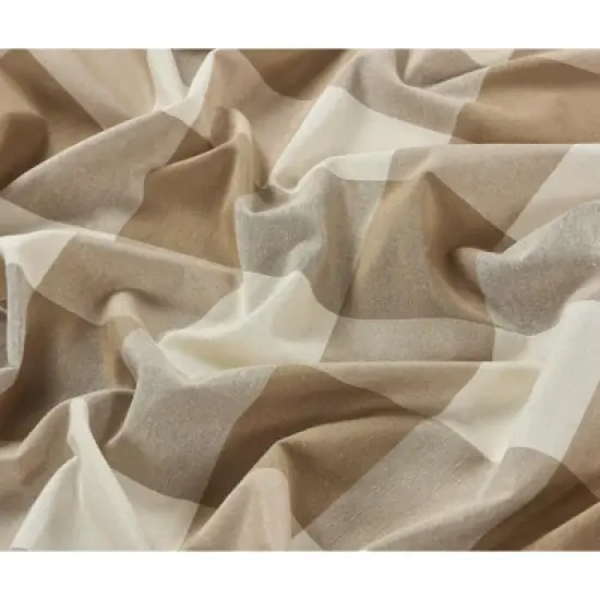 Kate Aurora Country Farmhouse Living Classic Buffalo Plaid Checkered Single Grommet Top Window Curtain Panel image {4}