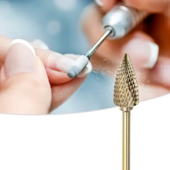 Unique Bargains 3/32 Inch Tree Shape Bit Electric Nail Drill File Cuticle Cleaner Tool for Rotary Nail Drill Machine Manicure Pedicure Polishing Kit image {1}