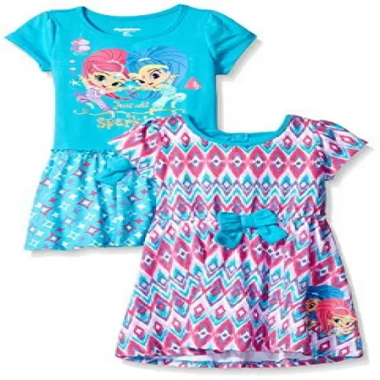 Nickelodeon Girl's 2-Pack Shimmer and Shine Casual Dresses for Toddler image {2}