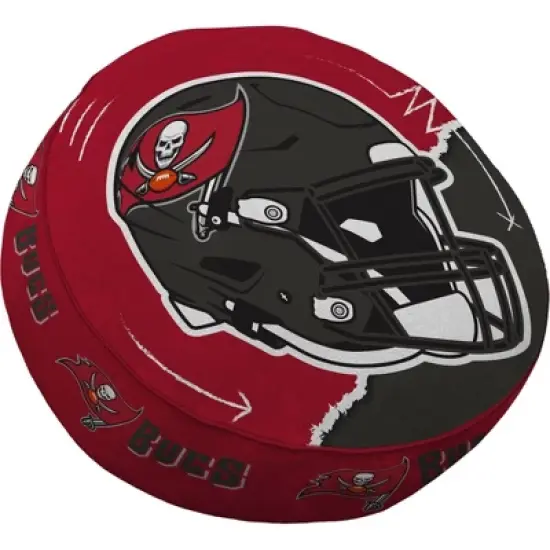 NFL Tampa Bay Buccaneers Split Helmet Circle Plushlete Pillow image {3}